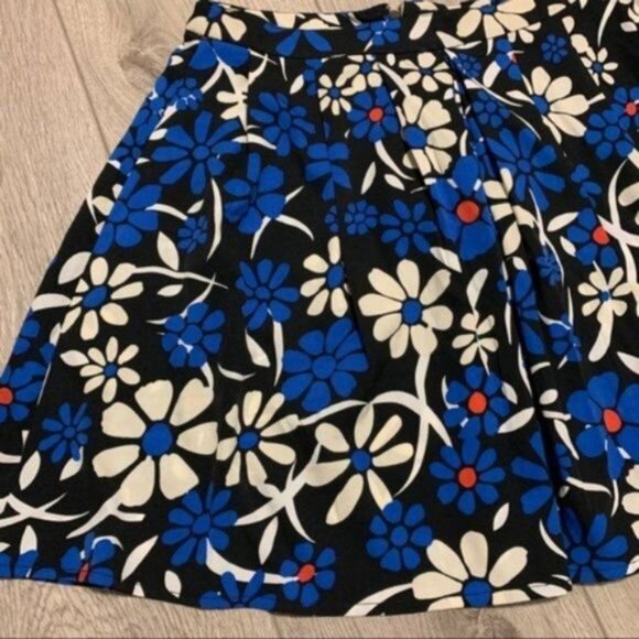 NWT Walter Baker blue white floral print mini skirt size women 4 - Picture 7 of 8